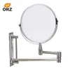 Espelho de parede estender dupla face banheiro cosméticos maquiagem barbear enfrentado rotatalbe 7 3x ampliação mirror233w