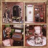 Cutebee 3D Puzzle Wood Book Nook Kit Diy Dollhouse Bookhelf Toys Miniature House Booknook With Dustproakt Cover Gift 240304