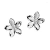 Stud Oorbellen Koreaans 925 Sterling Zilver Voor Vrouwen Zoete Bloem Dames Studs Tiny Romantisch Eary Sieraden Cadeau