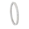 Echter 2mm Moissanit Diamant Armreif 100% echtes 925 Sterling Silber Party Hochzeit Armreifen Armbänder für Frauen Männer Schmuck