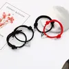 Braccialetti con ciondoli Cuore d'amore Coppia magnetica Corrispondenza a distanza Amicizia Bracciale in corda Set Gioielli Regalo per appuntamenti di San Valentino