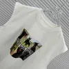 Homens camisetas Designer 23ss alta versão B família verão nova camisola camiseta, unisex solto moda casual colete respirável ISGQ