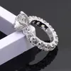 14K vitguld vigselring 3 karat Moissanite diamantring med GRA -certifikat