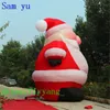 wholesale 8mH (26ft) avec ventilateur Père Noël gonflable de haute qualité Père Noël gonflable Père Noël avec sac cadeau pour les décorations de Noël