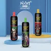 RM Legend 10000 Puffs Vape jetable Randm 10K Bobine de maille avec batterie rechargeable 650mAh Contrôle du flux d'air 20 ml Pod 10000 Puffs