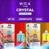 Original WGA THE Crystal Pro Max 10000 Plus Puffs Vape jetable 850MaH boîte de vapeur 10K bar