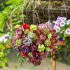 Decorative Flowers Hanging Basket Flat Heart-Shaped Indoor Plants Wall Vases For Iron Flowerpot