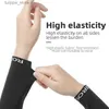Protective Sleeves ROCKBROS Cycling Arm Sleeves Men Women Breathable Keep Warm Elasticity Windproof Cycling Fleece Arm Warmer For Winter Sports L240312