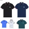 Designer Mens Basic Business Polos T Shirt Fashion France Brand T-shirts broderade armband Letter Badges Polo {Kategori}