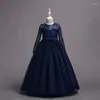 女の子のドレス4〜14歳のウェディングドレスエレガントな夏のプリンセス女の子レースベスティド衣装