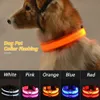 Collier LED Rechargeable par USB pour chien et animal de compagnie, lumineux clignotant, éclairage de sécurité, en Nylon, Anti-perte, pour chiot, 245d