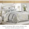 Bedding Sets 2 Shams & Bed Skirt Linen Set Jacquard Floral Medallion Comforter Queen Home Freight Free.