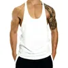 Mens Cotton Tank Tops Captain Shirt Gym Fitness Vest ärmlös manlig casual bodybuilding Sport Man Workout kläder 240304