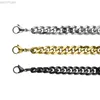 Bangle Wysokiej jakości bransoletki ze stali nierdzewnej dla mężczyzn Blank kolorowe krawężniki kubańskie łańcuch łańcucha linków na dłoni Prezenty biżuterii trend LDD240312