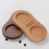 Mutfak Depolama 51mm/53mm/58mm Kahve Kurcalama İstasyonu Slip Olmayan Masif Ahşap Tutucu Filtre Stand Maker Aracı Mağaza