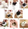 2pcsset panda sushi maker mögel ris boll mögel nori cutter stans diy söt för baby kid kök tillbehör 240304