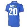 Retro Edition Jersey 1982 Italy Home #10 R.Baggio #20 Rossi Soccer Shirt #6 Gentile Man National Element Asiforms