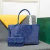 Designer Artoises Tote PM GM Bag Classic Shoulder Bags Canvas Leather Handbag Luxury Woman Shopping Väskor stor kapacitet flytande inuti fick Totes Green Brown