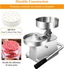 Burger Press Patty Maker,5 inch Hamburger Patty Maker,Stainless-Steel Burger Machine Meat Patty Maker,Manual Forming Machine for Home and Commercial Foods