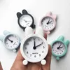 Andra klocktillbehör Creative Cute Mini Metal Small Alarm Clock Electronic Small Alarm Clockl2403