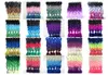 Ombre Synthétique Tressage Extensions de Cheveux Pliés 24 Pouce 100g Ombre Kanekalon Trois Tons Colorés Crochet Synthétique Jumbo Tressage H1218193