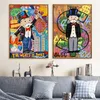 Alec Graffiti Monopoly Millionär Geld Street Art Leinwand Malerei Poster und Drucke Moderne Wandkunst Bilder für Home Decor182N