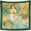 Tapestries Artwork Wall Hanging Fine Mucha Nouveau Monte French Artistic Birds Flowers Vintage Home Decor Print257s