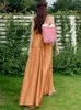 Casual Dresses Summer Fashion Women Dress Chic Sweet Sexy Backless Folds Loose Maxi Party Prom Beach Robe Femme Mujer Vestidos Fiesta