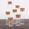 Potten 50 Stuks Diameter 22mm Reageerbuizen met Kurk Glazen Flessen Terrarium Glazen Potten Flesjes DIY Bruiloft Ambachten Gunsten