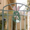 Couronne de pâques de fleurs décoratives, pour ornements de porte d'entrée, salons de Festival