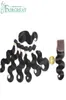 Fairgreat 6 bundles capelli umani Remy onda del corpo diritta con chiusura fasci di capelli umani con chiusura in pizzo capelli umani brasiliani Ext3302276