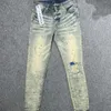 ジーンズパープルデザイナーサイズの男性女性パープルブランドジーンズストレートズボンストリートウェアデニムパンツファッションマルチコールパンクパンツメンズヒップホップジーンズ251