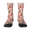 Calcetines para hombres Yayoi Kusama Artista japonés Forro blanco Hombres Mujeres Novedad al aire libre Primavera Verano Otoño Invierno Medias Regalo