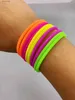 Beaded 10 st lysrör silikonarmband Fashionabla tvinnade armband med flerfärgad elasticitet för sportl24213