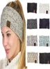 Fashion Hairbands CC Cross Knitting Ladies Hair Akcesoria wełna wełniana pasmo z włókna akrylowego Plecione ciepłe opaski na głowę Głowa 7437174