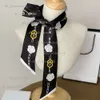 New Women Tie Designer Silk Twilly Scarf for Bags Fashion Clothes Ties Men Luxury Neckties C Girls Ribbon Headband Bow Necktie