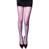 Women Socks Stewardess Black Silk Glossy See Through Stockings Transparent Nightclubs Stretchy Mesh Thigh High
