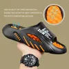 Hausschuhe Sommer Herren Massage Seiten Indoor Outdoor Sandalen Strand Freizeitschuhe Weiche Sohle Slides Flip-Flops Herren