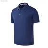 Herenpolo's Zomersport Snelle poloshirts Effen korte mouw Knop Casual shirts Wandelen Vis ldd240312