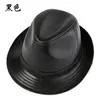 Качественная мужская шляпа из натуральной кожи, модная шляпа-федора из овчины, осенне-зимняя трендовая элегантная джазовая кепка, сомбреро, коричневая 240301