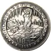 HB10 Hobo Morgan Dollar Skull Zombie Skeleton Copy Coins Brass Craft Ornaments Home Decoration Accessories243k