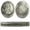 US 1797 Dollar mit drapierter Büste, kleiner Adler, versilbert, Kopiermünzen, Metallhandwerk, Herstellung von Fabriken, 268 V