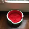 Camas de gato móveis bonito melancia modelagem pet cama tapete sofá para cães frutas s m l 2022260k