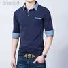 Polos pour hommes mode coréenne manches Polos printemps nouveau T-shirt vêtements affaires décontracté coton ldd240312