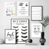 Paintings Fashion Makeup Lash False Eyelashes Wall Art Canvas Painting Nordic Posters And Prints Pictures For Beauty Salon Room De246r