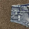 Damskie szorty Ultra-niskie rise dżinsowe szorty chude seksowne dziury gorące spodnie krótkie femme ldd240312