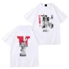 2024 T-shirt Hommes Designer Mens T-shirts Summer Streetwear T-shirt Design Loose Fit surdimensionné Femme Homme Tendance Vêtements de luxe Hip Hop Rap T-shirt Tees Tops