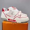 2024 zomer ademend klassieke luxe heren dames casual schoenen witte liefhebbers trainer designer sneakers afdrukken laag uitgesneden groen rood zwart witte hardloopschoen 36-45 a312