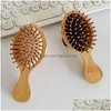 Brosses à cheveux peigne à coussin d'air coiffure bois Mas brosse à cheveux livraison directe produits soins outils de coiffure Dh8Sh