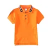 Baby Boy Polo Shirt krótkie rękawowe koszule dla dzieci dla chłopców kołnierzyka TEE TEES Modna Koszula Teen 2-14 lata Ubranie dla dzieci 240311